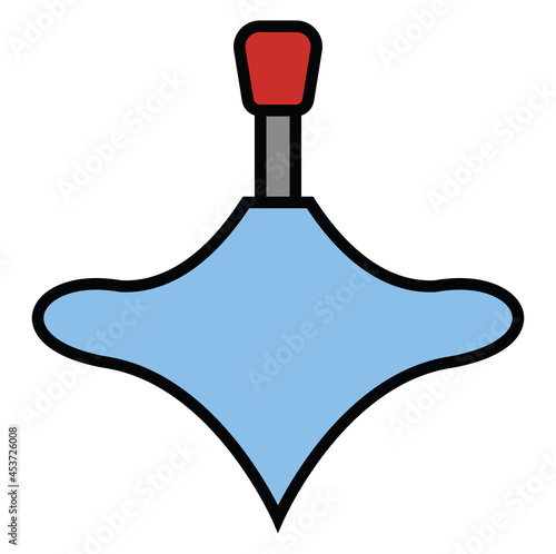 Whirligig toy, illustration, on a white background.