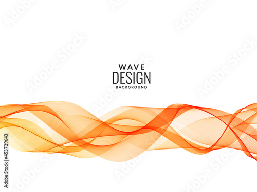Modern red decorative wave stylish dynamic background (Orange)