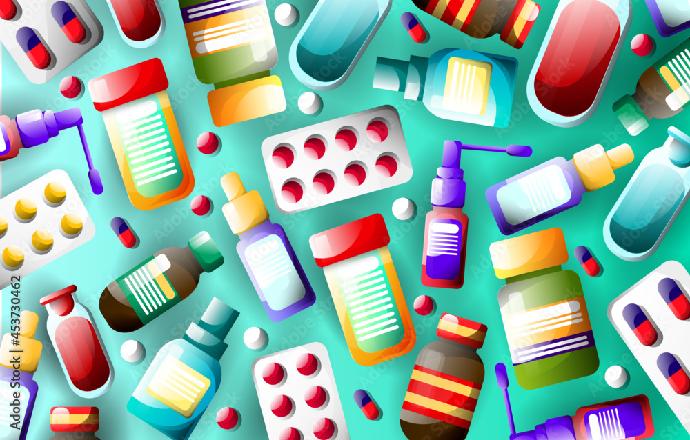 Background from pills. Pill pattern. Background for a pharmacy. Medicine pattern. pharmaceuticals. Medicines Background from pills. Pill pattern. Background for a pharmacy. Medicine pattern. pharmaceuticals. Medicines