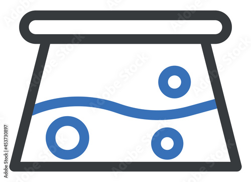 Chemical reagent, illustration, vector on a white background.