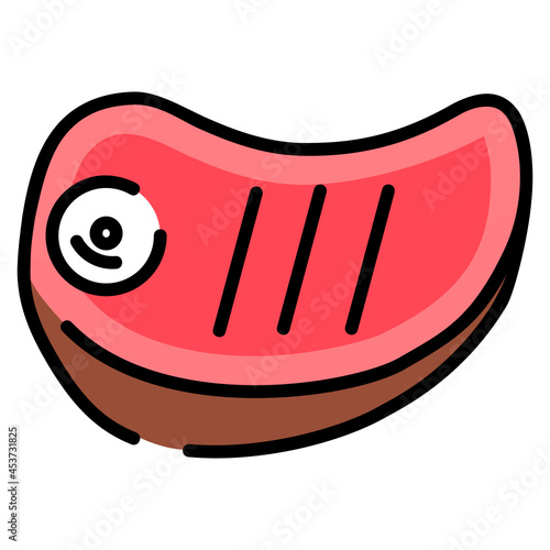 Meat Colour Vector Illustration