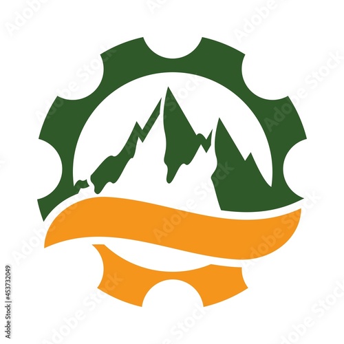 Mountain logo vector icon