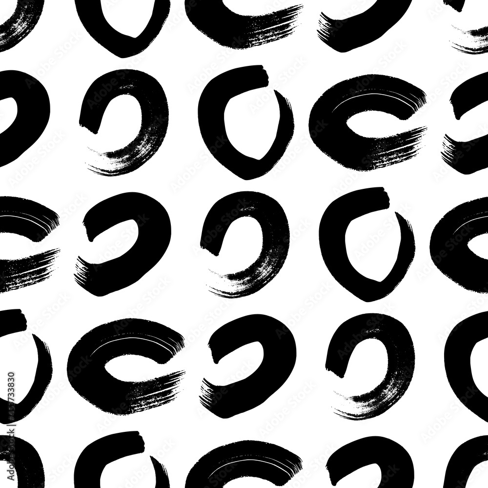 Seamless pattern with sketch circles shape Seamless pattern with sketch circles shape