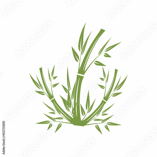 Bamboo Logo Template vector icon illustration design