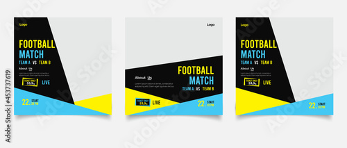 Football match for social media post