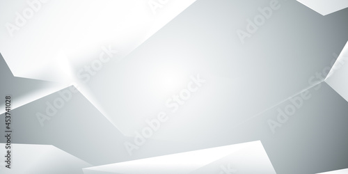 Abstract white and gray gradient background. geometric modern design.