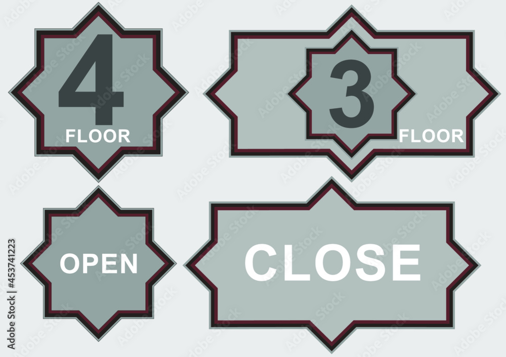 Fototapeta premium Label frames for work, labels, menus, symbols, logos, enhancing design work