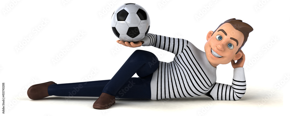 Fun 3D cartoon casual character