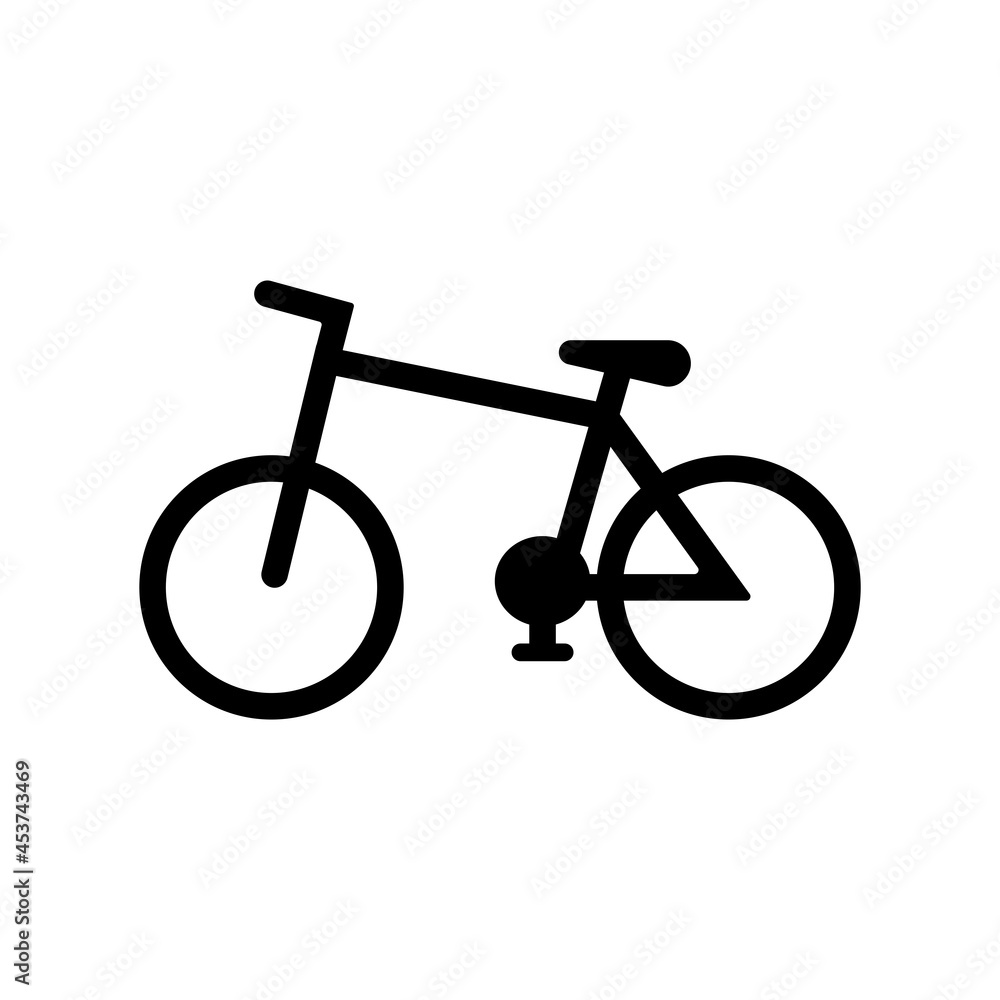 bicycle sport sign icon vector bicycle sport sign icon vector