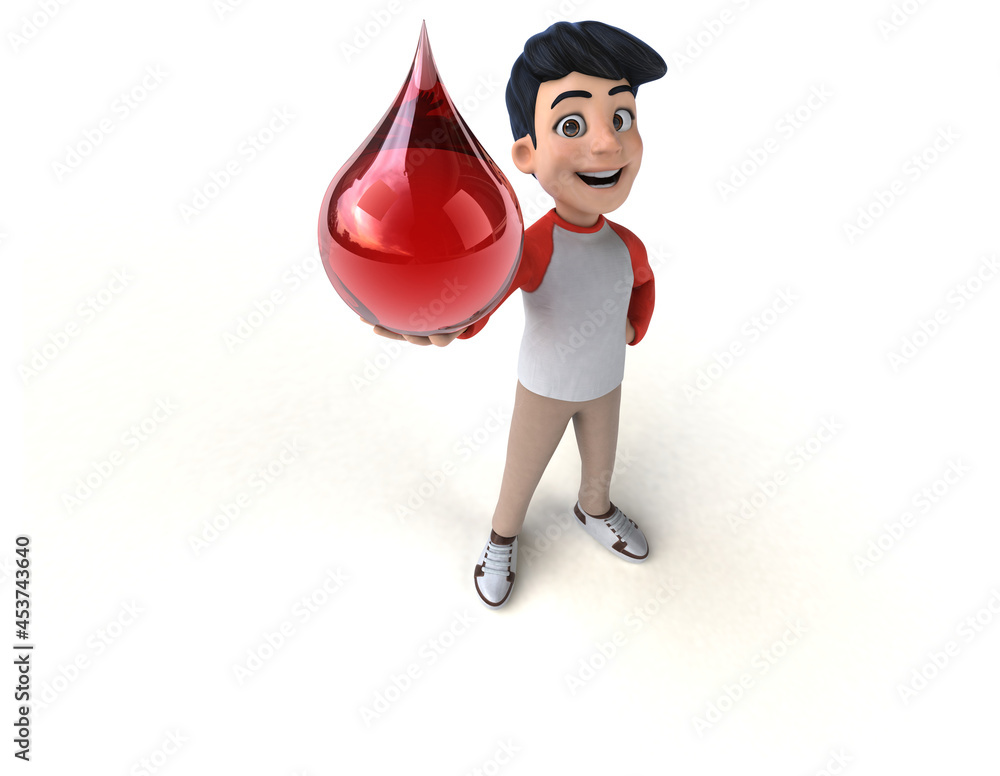 Fun 3D Asian teenager with a manga style Fun 3D Asian teenager with a manga style