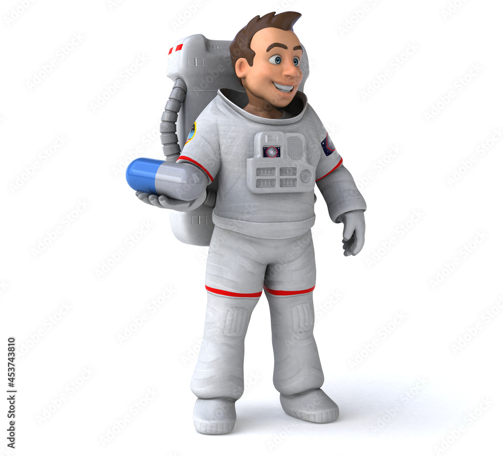 Fun astronaut - 3D Illustration Fun astronaut - 3D Illustration