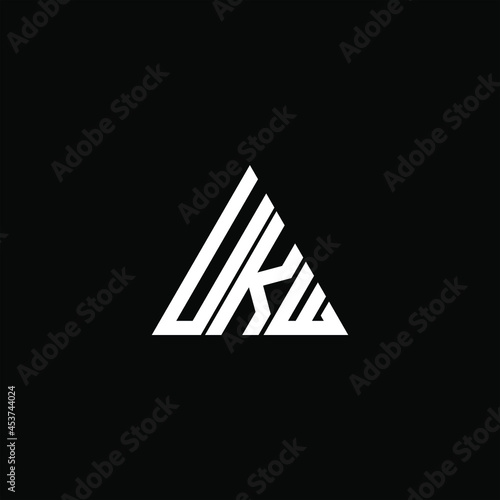 UKW letter logo creative design. UKW unique design photo