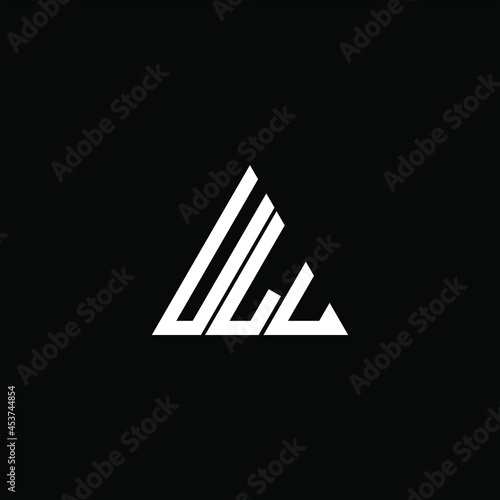 ULU letter logo creative design. ULU unique design