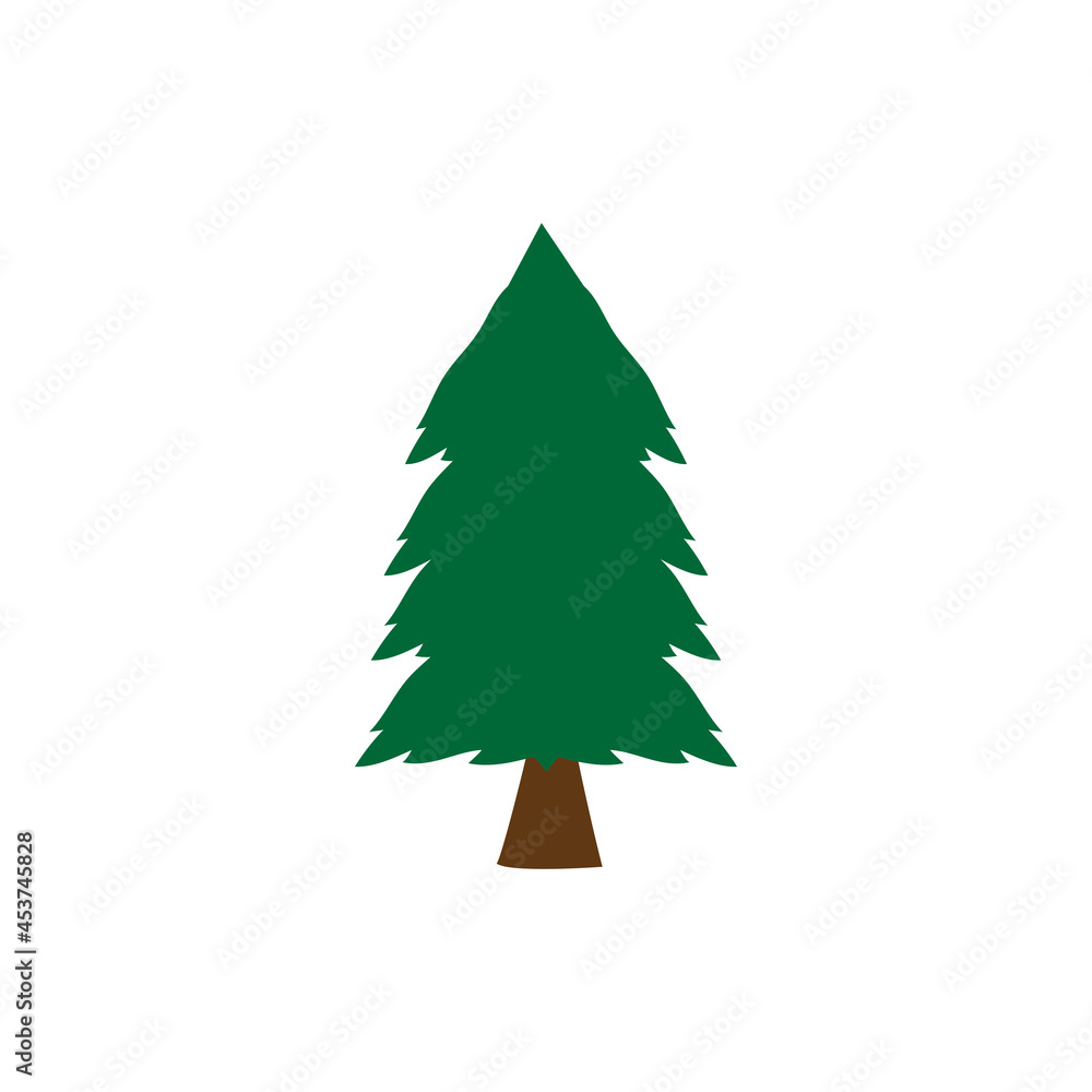 Fototapeta premium Spurce tree icon design template illustration