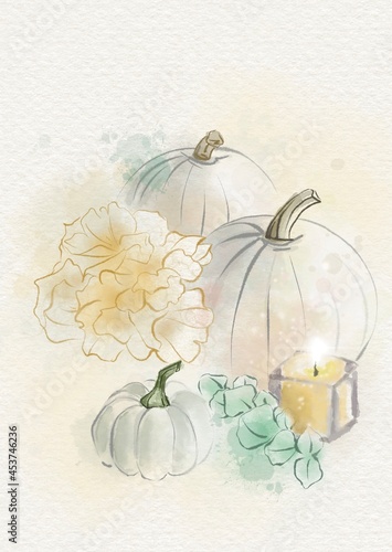 thanksgiving day watercolor