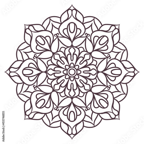 Fototapeta Naklejka Na Ścianę i Meble -  Ethnic Mandala Round Ornament Pattern