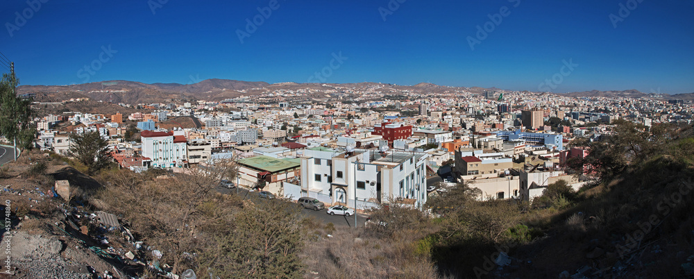 The panoramic view of Abha city, Saudi Arabia