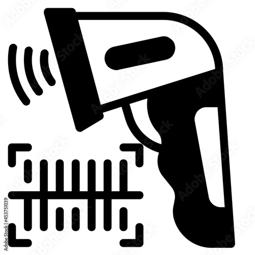 scanner glyph icon