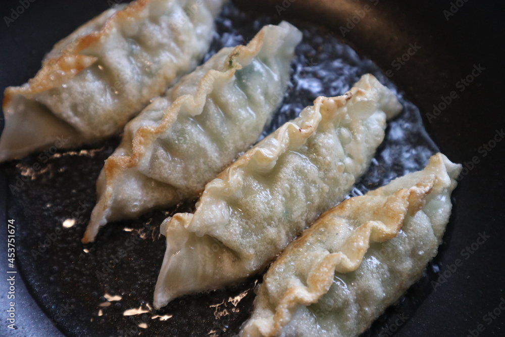 yummy Korean style dumplings yummy Korean style dumplings