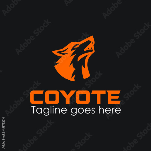 coyote head in box logo exclusive design inspiration