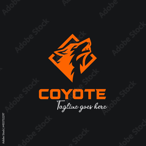 coyote head in box logo exclusive design inspiration