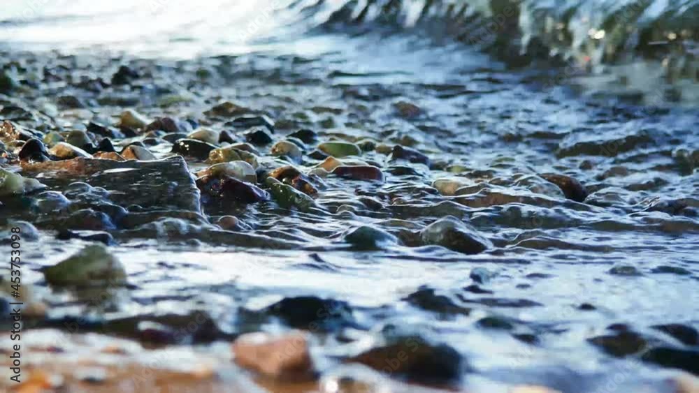 The splash of the waves on the shore. The splash of the waves on the shore.