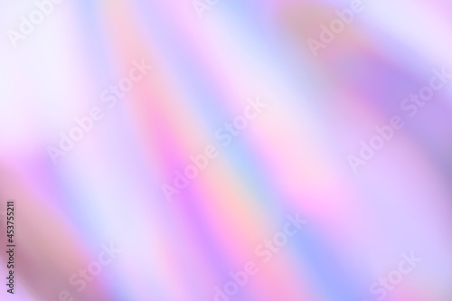 Blurry abstract iridescent holographic background for your design