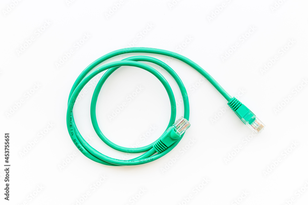 Electric wire and network cables, top view Electric wire and network cables, top view