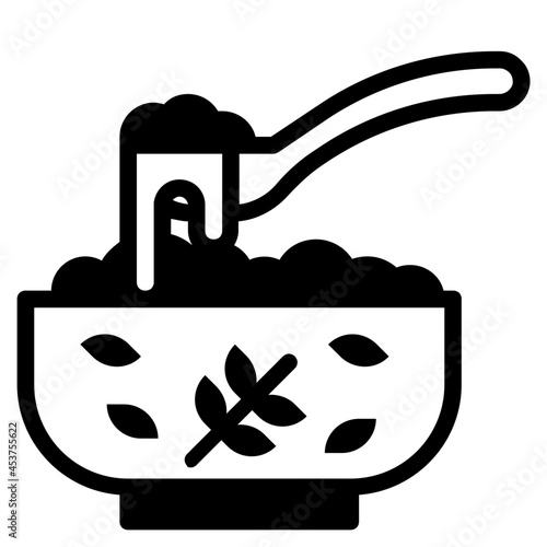 porridge glyph icon