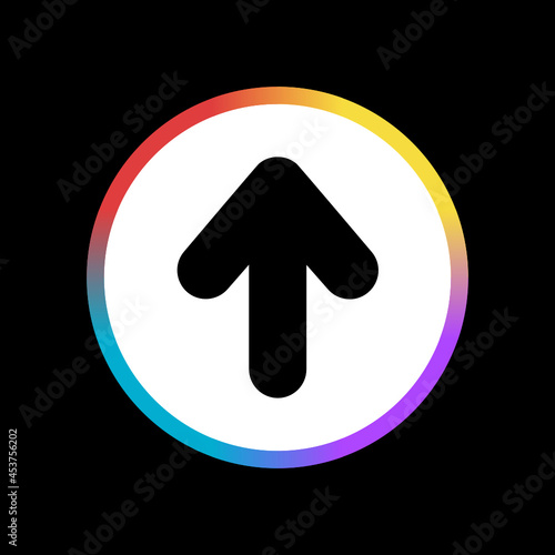 Arrow Upward - Sticker