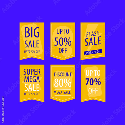 Big sale promotion, banner template, Vector illustration.