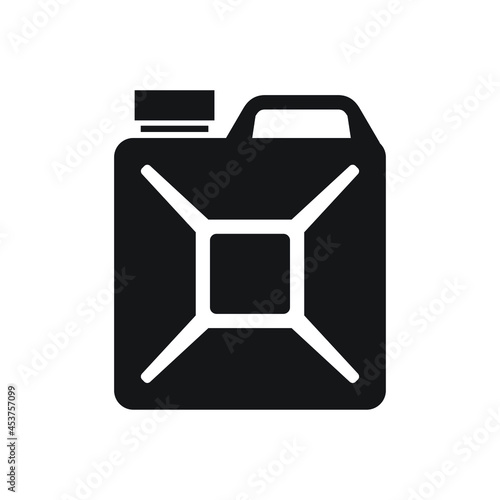 Jerrycan icon template black color editable. Jerrycan icon symbol Flat vector illustration for graphic and web design.