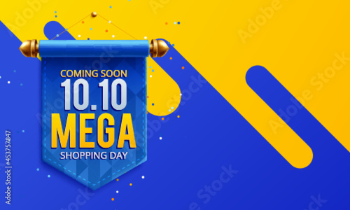 10.10 online shopping day sale banner