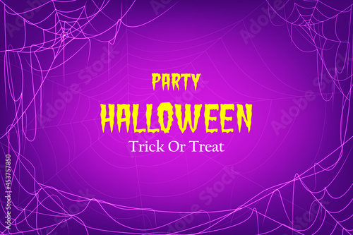 Cobweb dark background decoration vector halloween design element. good for your background, elements and design need.