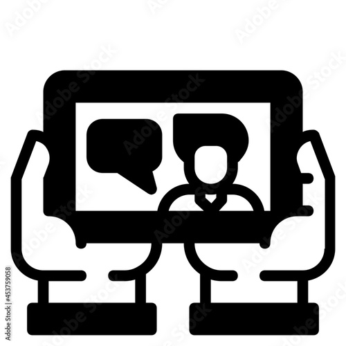 videocall glyph icon