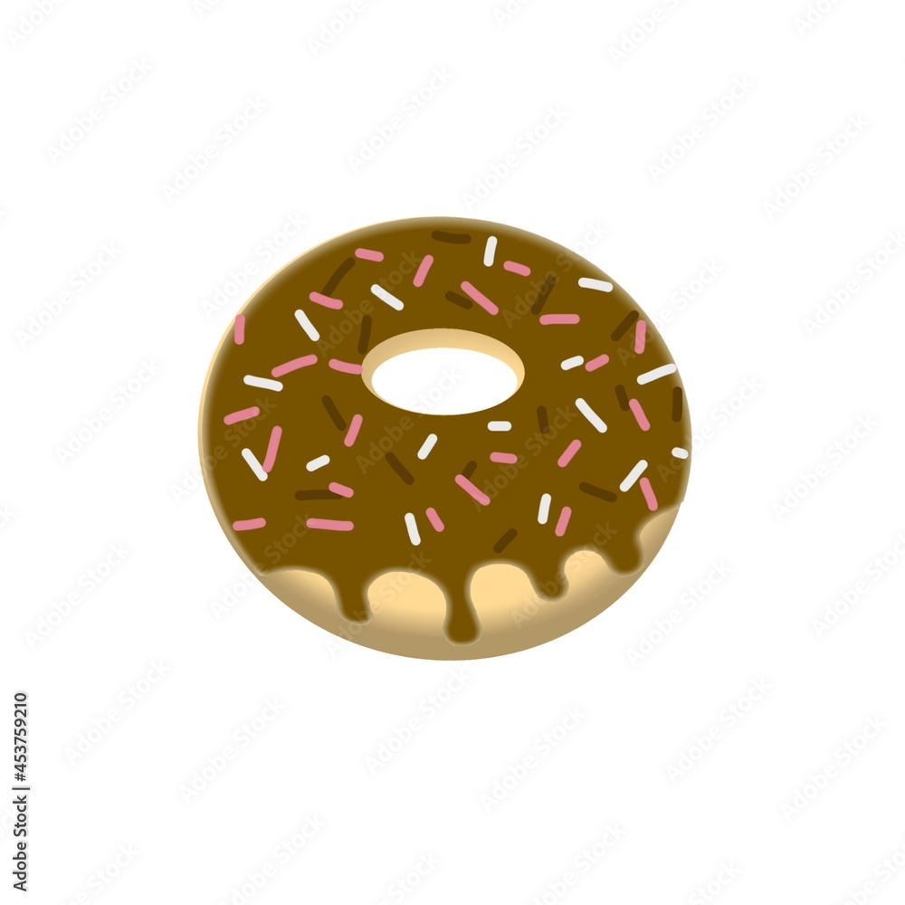 Obraz premium delicious donut illustration 