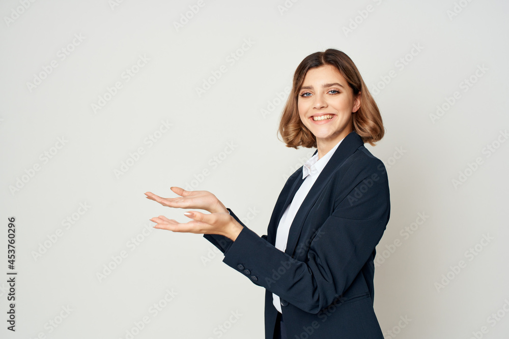 manager posing office work light background emotions manager posing office work light background emotions