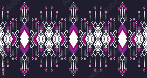 Abstract Geometric Ethnic Seamless pattern design for background or wallpaper EP6