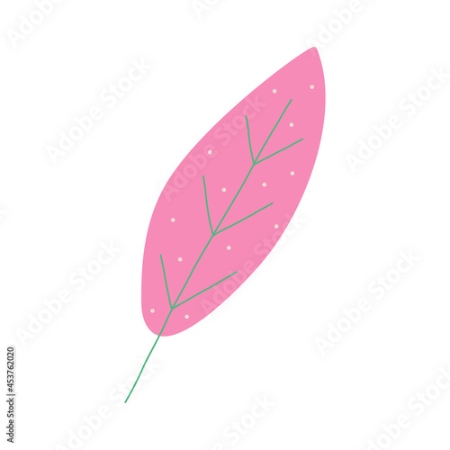 Vector clipart illustration of a leaf for decoration