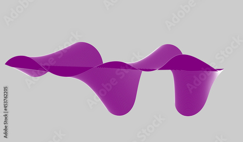 illustration of a purple wave