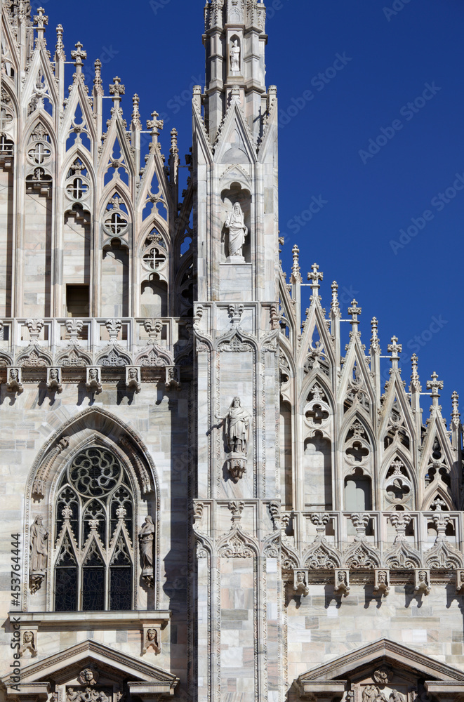 Detail of the Cathedral, Milan, Italy