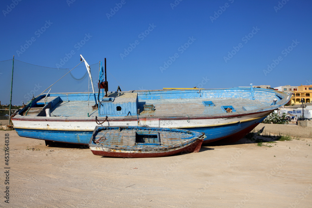 Shipwrecks used by clandestine immigrants to cross the Mediterranean sea, Lampedusa, Italy Shipwrecks used by clandestine immigrants to cross the Mediterranean sea, Lampedusa, Italy