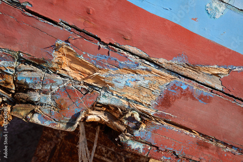 Shipwrecks used by clandestine immigrants to cross the Mediterranean sea, Lampedusa, Italy