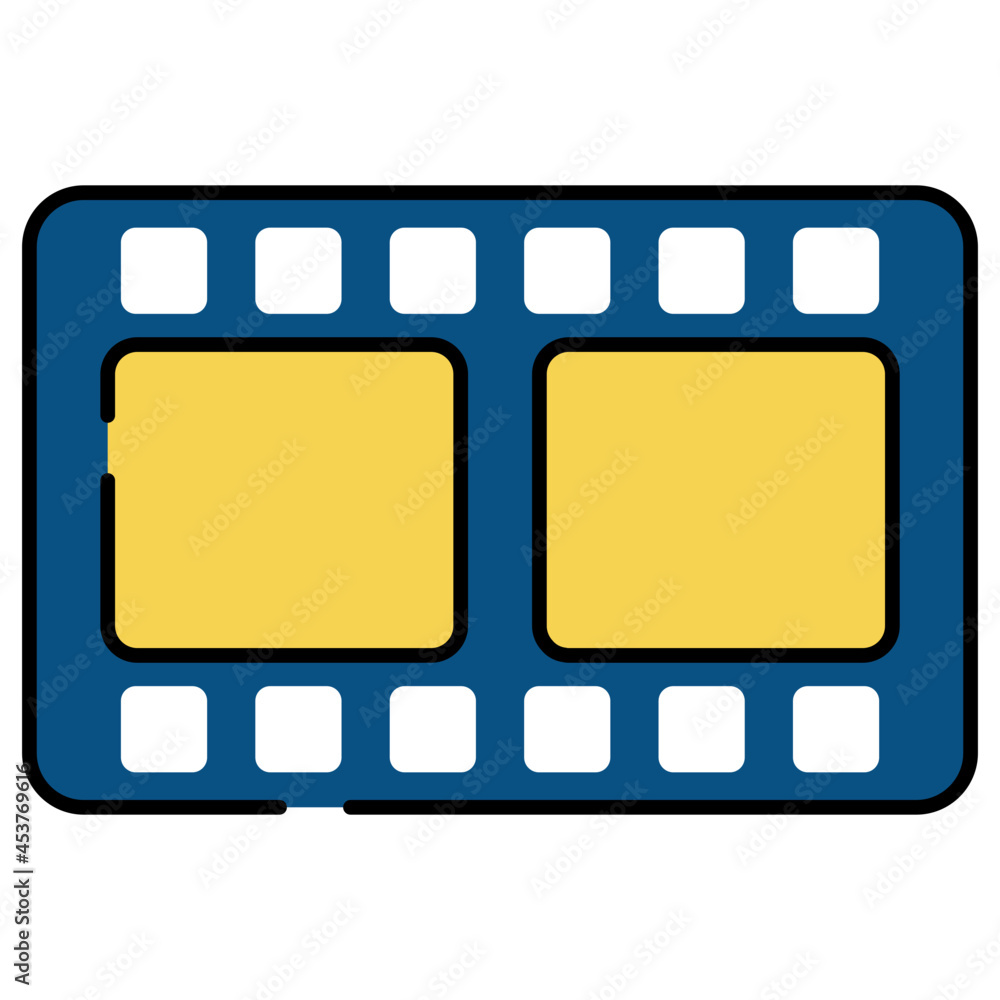 A perfect design icon of image reel A perfect design icon of image reel