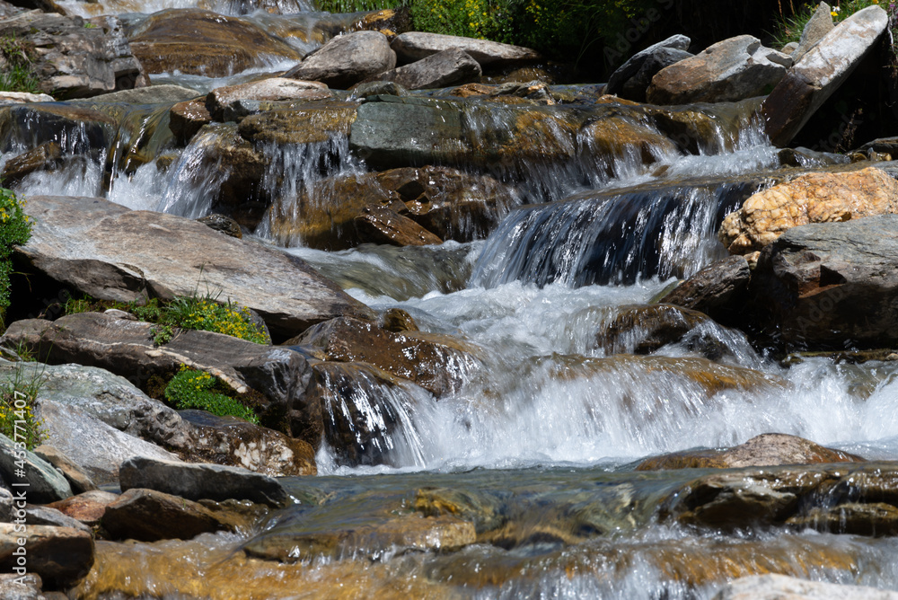 Mountain watercourse. Abundance of water, saving and use of water resources. Contrast of drought.
Mountain watercourse. Abundance of water, saving and use of water resources. Contrast of drought.