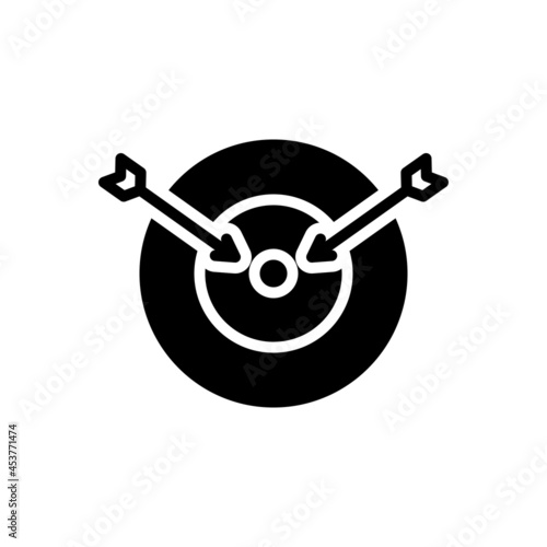 Black solid icon for destiny