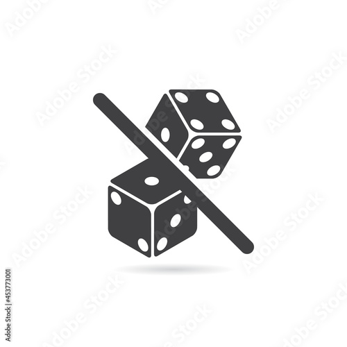 Vector Isolated No Dice Icon
