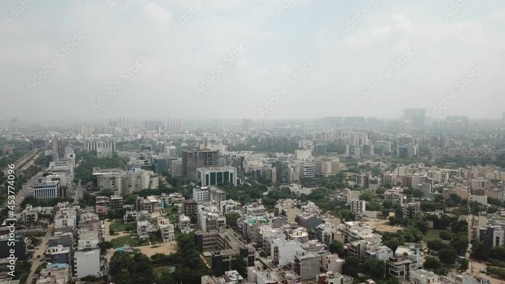 gurugram india day time drone video in 4k gurugram india day time drone video in 4k