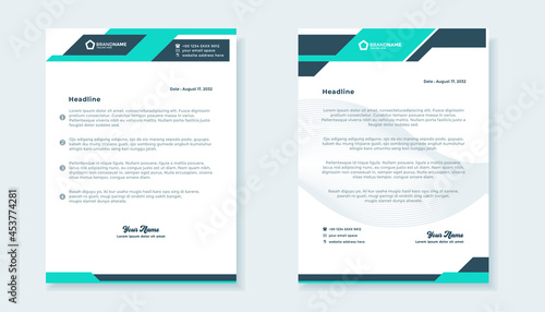 creative letterhead template design for business Free Vector design