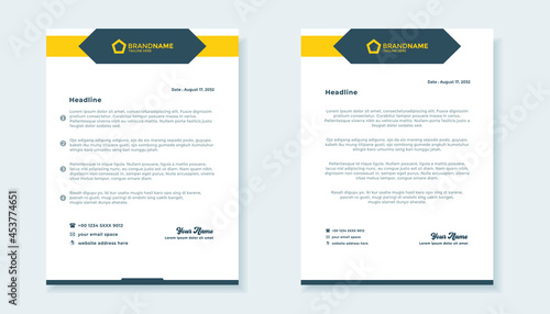 elegant letterhead template design for business Free Vector design